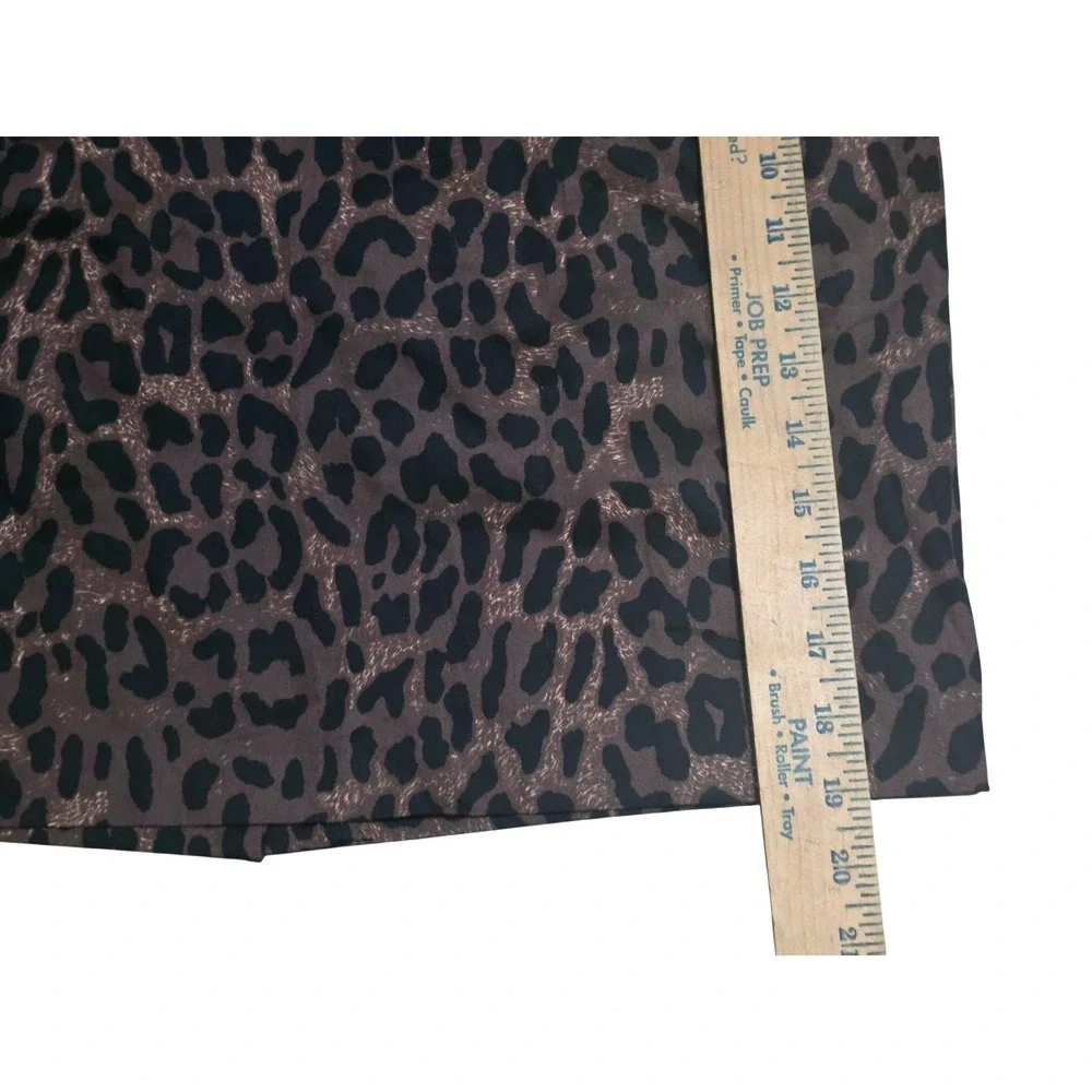 Stoosh Leopard Print Mini Skirt‎ Brown Black Animal Print Size L A11